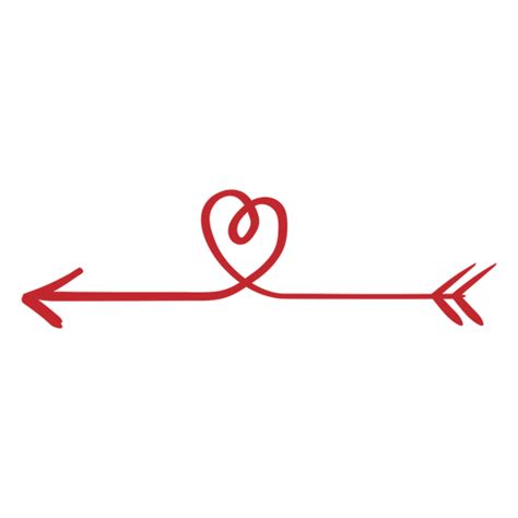 Heart Curved Arrow Sticker Transparent Png And Svg Vector File