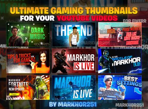 Design Eye Catching Clickbait Gaming Youtube Thumbnail By Markhor251