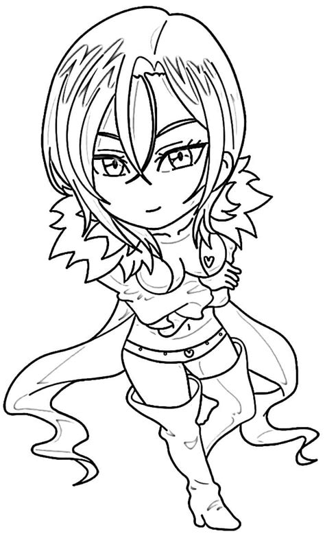 Chibi Merlin Coloring Pages