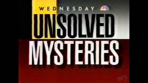 Wlbz Unsolved Mysteries Promo 1988 Youtube