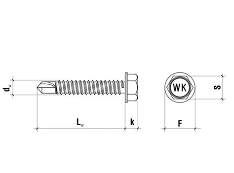 Wkręt samowiercący do metalu 4 2x19 mm 500 szt 4 2 x 19 mm Warsztat i