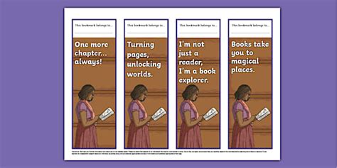 Book Lover Quotes Bookmarks L Enseignant A Fait Twinkl