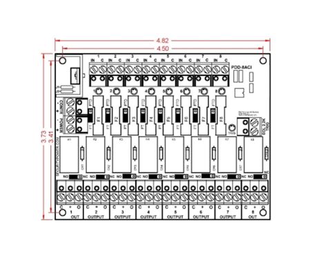 Securitron Aqd6 8f8r Switching Power Supply 6 Amp 8 Glass Fused Outputs W Relays Fire Trigger