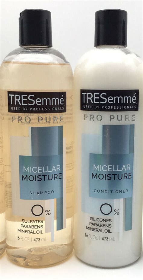 Tresemme Pro Pure Micellar Moisture Shampoo And Conditioner 16 Oz Each Ebay