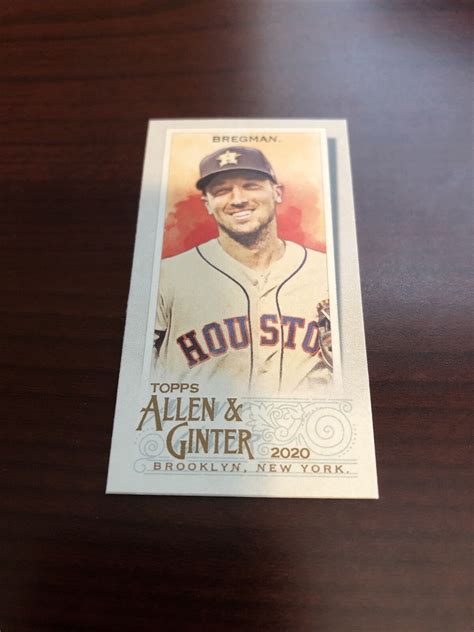 2020 Allen And Ginter Alex Bregman Mini 36 Astros Mint EBay