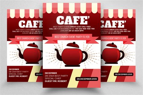 Cafe Flyer Template By Designhub | TheHungryJPEG