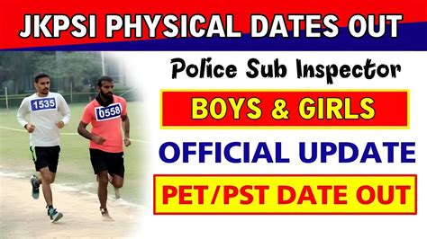 Jkpsi Live Physical Jk Police Sub Inspector Physical Date Ground