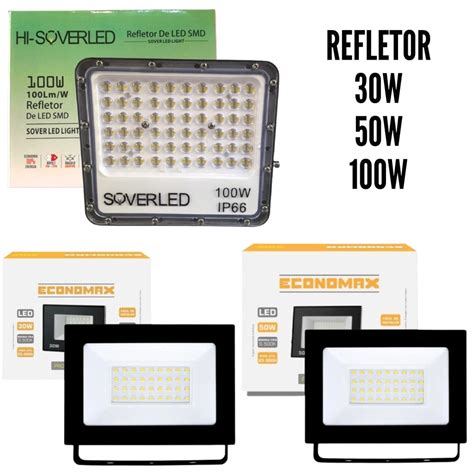 Refletor Led W W Ou W Holofote Bivolt Prova D Gua Ip Luz