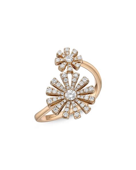 Buy Memoire Memoire 18k Rose Gold 0 07 Ct Tw Diamond Margarita Ring