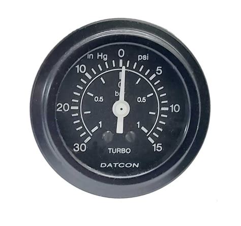 Datcon Heavy Duty Industrial Turbo Pressure Gauge In Hg