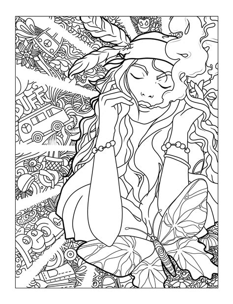 Trippy Coloring Pages Stoner Coloring Pages Coloring Pages For All Ages