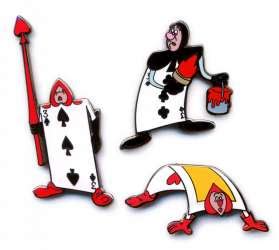 42135 - Royal Guards - Alice in Wonderland Playing Cards 3 Pin Set