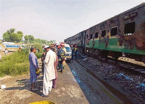 At least 65 killed in Pakistan train fire