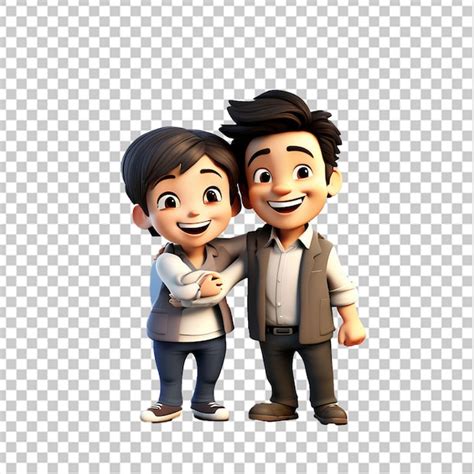 A Simple Handshake Turning Into An Unexpected Hug Expressing Warmth And