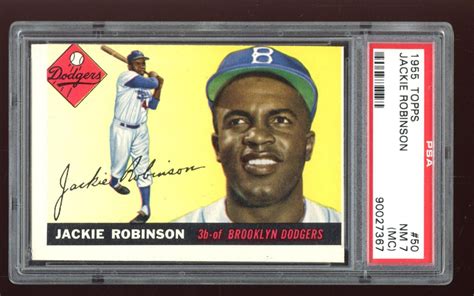 Jackie Robinson 1955 Topps 50 PSA 7 MC Pristine Auction