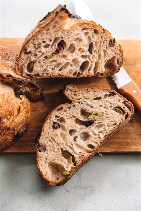 Kalamata And Castelvetrano Olive Sourdough Bread A Beautiful Plate