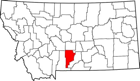 ملف Map Of Montana Highlighting Sweet Grass County Svg المعرفة