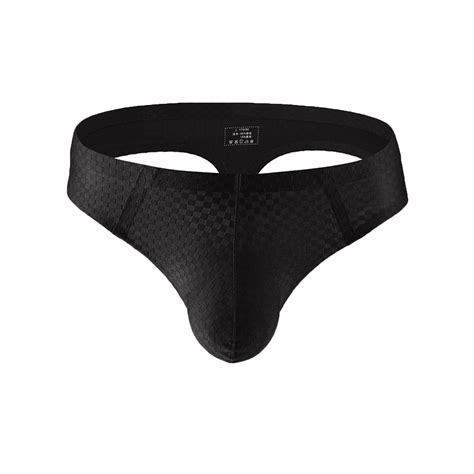 Jgppe Men S Thong Bikini Underwear T Back Soft Breathable Mesh With Pouch G String Briefs