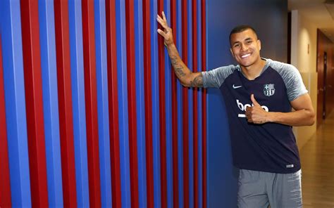 Murillo's first day at Barça
