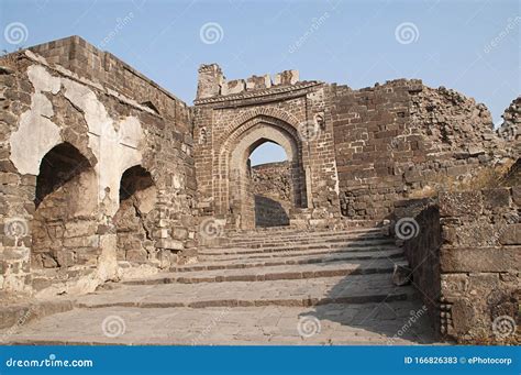 Daulatabad Fort Door And Arches Aurangabad Maharashtra Stock Image