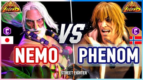 Sf Nemo Jp Vs Phenom Ken Street Fighter Youtube