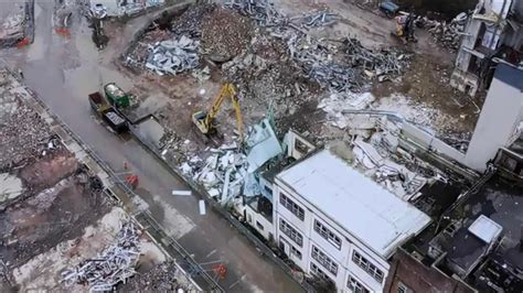 Live Action The Demolition Of The Torrington Milk Factory Th Visit