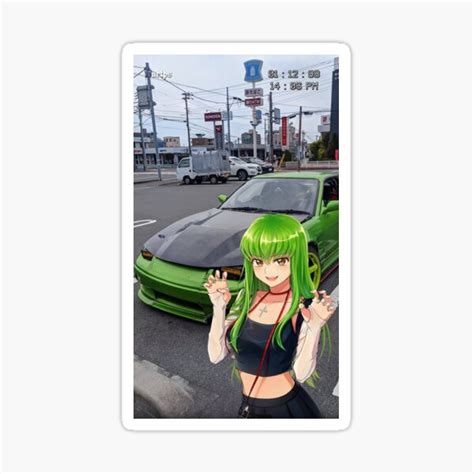 "JDM Anime Girl 2" Sticker for Sale by MattSherman | Redbubble