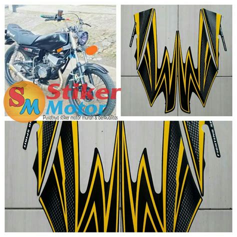 Jual Striping Sticker Lis Les Polet Body Motor Rx King Full Hitam