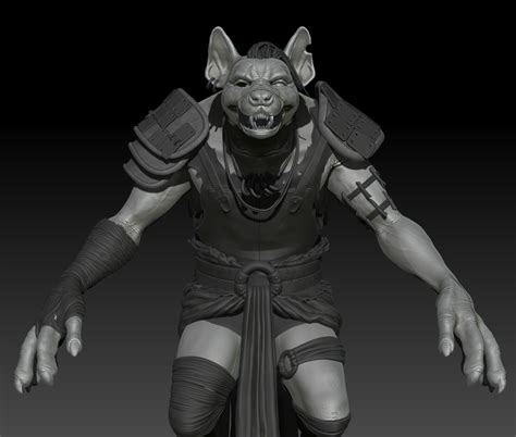 [WIP] Gnoll Pack Lord — polycount