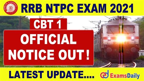 Rrb Ntpc Official Notice Th Phase Ntpc Th Phase Of Cbt Exam