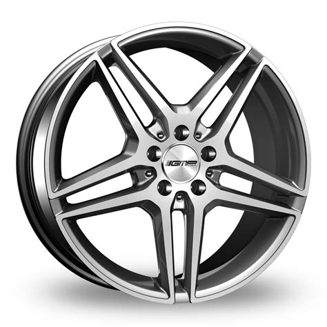 GMP Italia Mythos Anthracite Polished 17 Alloy Wheels Wheelbase