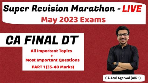 Dt Super Revision Marathon Part May Important Topics Questions