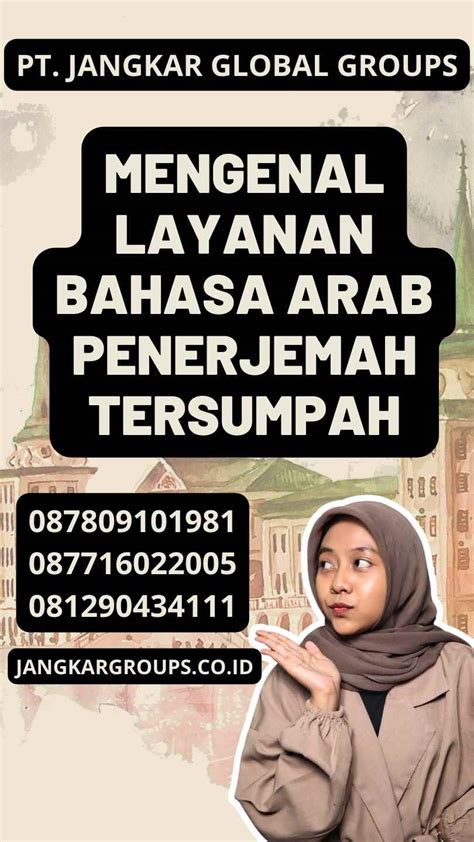 Bahasa Arab Penerjemah Tersumpah Jangkar Global Groups