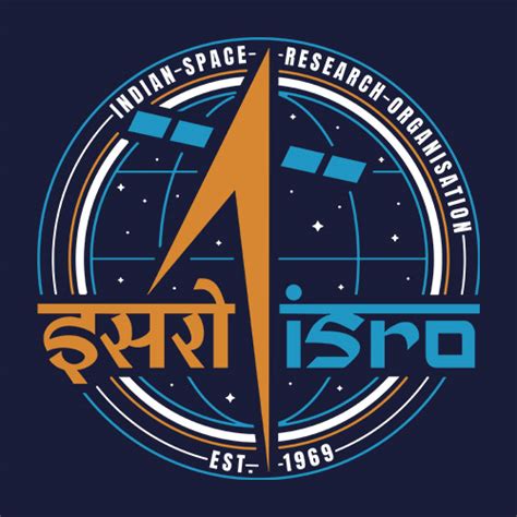 ISRO Emblem T-shirt | Official ISRO Merchandise | Redwolf