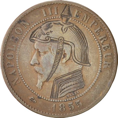 Second Empire Centimes Satirique Napol On Iii Avec Un Casque