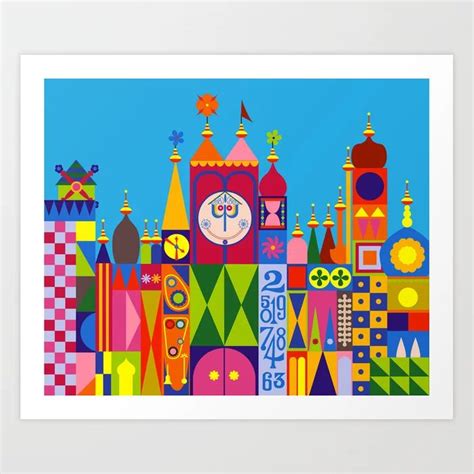 It's a Small World Art Print | Kunst ideen, Kunstideen, Kunst