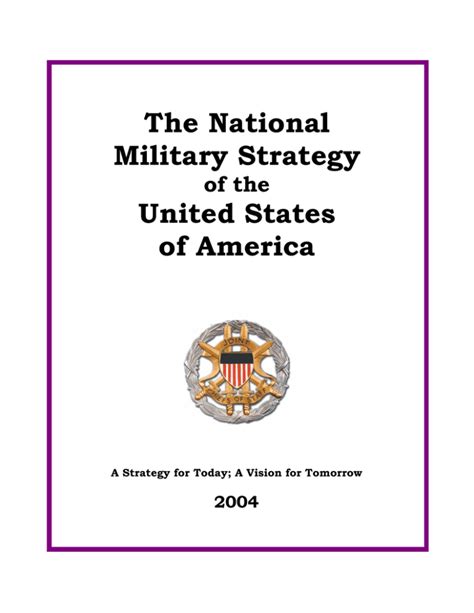 The National Military Strategy United States