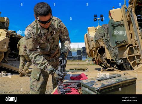 U S Army Spc Ernesto Fuentes Assigned To Apache Troop Th Squadron