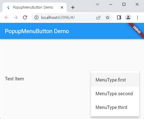 Flutter Popupmenubutton