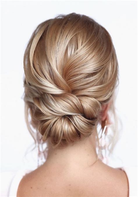 Classic Low Bun Wedding Hairstyles From Tonyastylist Roses Rings