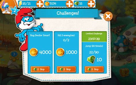 Screenshot Of The Smurfs Epic Run Android Mobygames