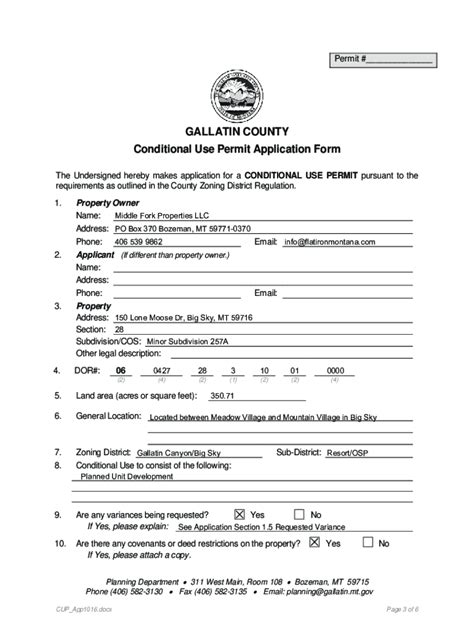 Fillable Online Conditional Use Permit Plan Checklist Fax Email Print Pdffiller