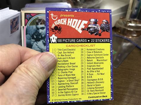 1979 Topps The Black Hole Movie Trading Card 1 CHECKLIST EBay