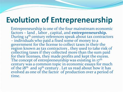 Ppt Concept Of Entrepreneurship Powerpoint Presentation Free