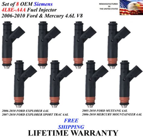 Set Of Oem Siemens Fuel Injectors For Ford Explorer Sport