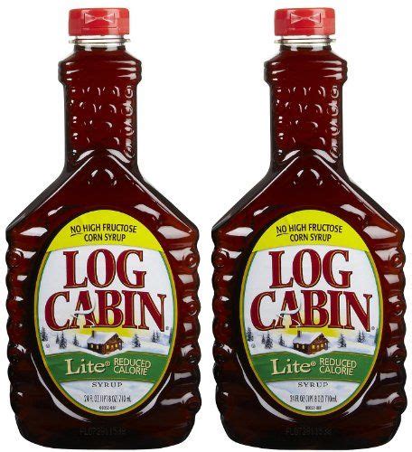 Log Cabin Lite Syrup 24 Fl Oz Pack Of 2 Organic Maple Syrup