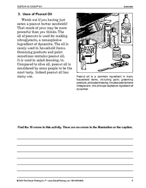 Critical Thinking Worksheet Grades 6 8 Editor In Chief Education World