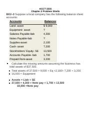 Acct Chap Problem Shells Docx Acct Chapter Problem