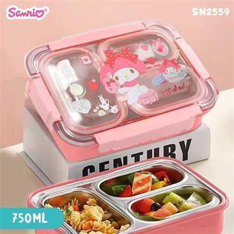 Jual Lunchbox Sanrio Bento Lunchbox Stainless Kotak Makan Cinnamoroll