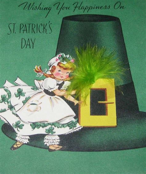 Vintage St Patricks Day Card St Patricks Day Cards Vintage Holiday Cards Vintage Cards